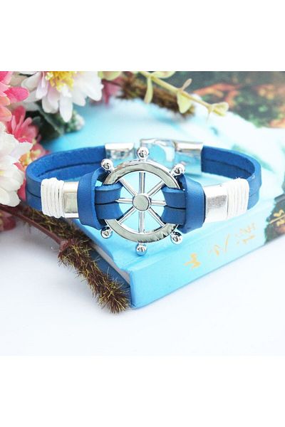 Altın Kuğu Figured Ship Wheel Bracelet