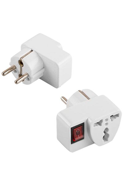 Axe Tools On/Off Buttoned English Plug Universal Socket Converter for Laptop Notebook Compatible Axe-223