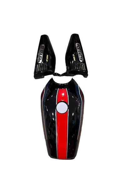 Volta Kuba Çıta benzin deposu+yan kapak komple siyah