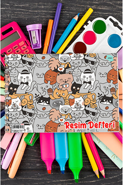 kutuTR Luxury Wooden Covered 25x35 Painting Book - 110 gr, 30 Sheets RD002