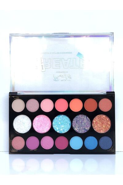 Roesıa Rose Cosmetics Create Model Glitterli 19'lu Göz Far Paleti