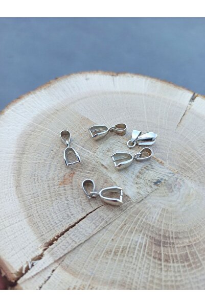 Flower 10 Adet - 20 Mm Kolye Ucu Mengeç, Kolye Ucu Aparatı, Kolye Ucu Askısı, Kolye Ucu, Nikel Kaplama