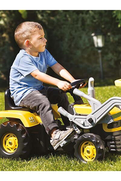Dolu Kepçeli Traktör Pedallı Sarı