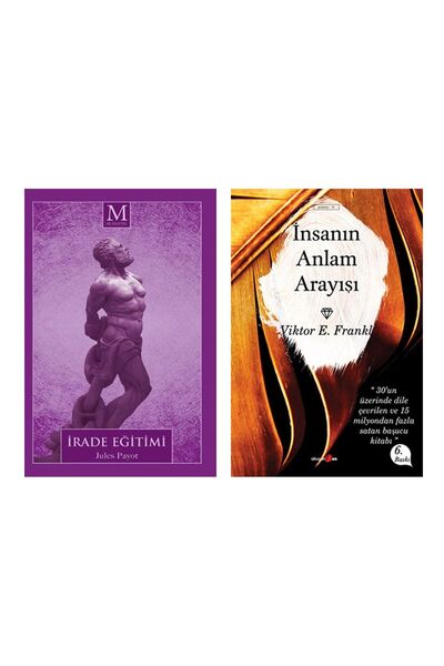 Muhayyel Yayıncılık Irade Eğitimi - Insanın Anlam Arayışı (2 Kitap Set)