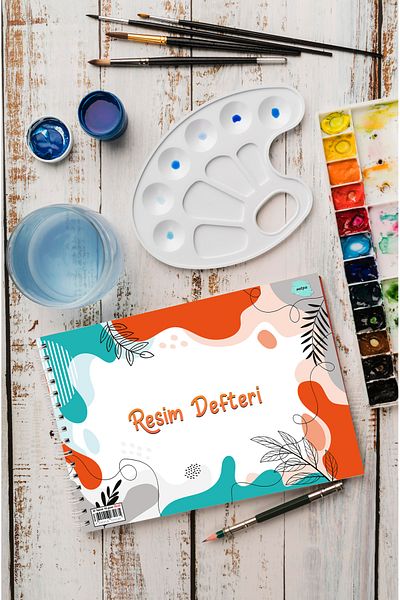 kutuTR لوحة رسم فاخرة بغطاء خشبي مقاس 25x35 - 110 جم، 30 ورقة RD006