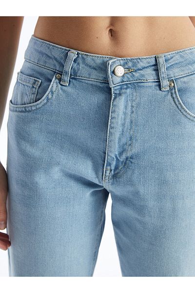 LC Waikiki Pantaloni Jean de damă cu ajustare dreaptă