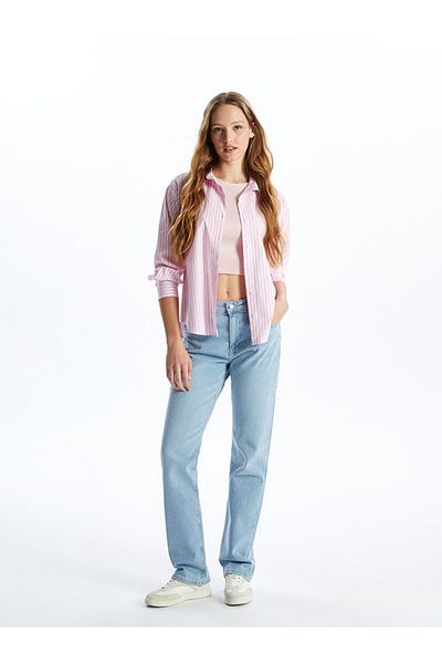 LC Waikiki Pantaloni Jean de damă cu ajustare dreaptă