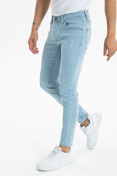 OneZero Ανδρικό Skinny Fit Lycra Ice Blue με Νύχια