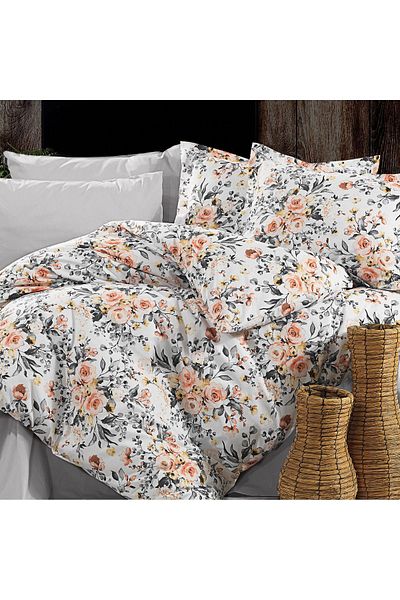 In House Lionardo | 8 Pieces Ranforce Cotton Comforter Set - King - 260x240 cm - 12189-v10 - Multicolor