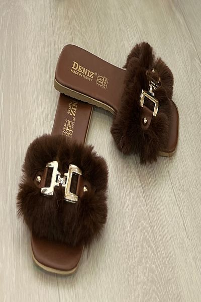İlkem Pantoffeln mit Feder-Schnalle für den Sommer - Geschenk, Gastgeschenke und Mitgift-Hausschuhe