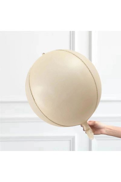 aşkın concept 22 Inch Retro Cream Globe Foil Balloon - 4D