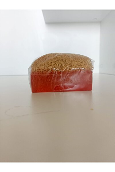 DU&ME Doğal Kabak lifli Gül Sabunu 120-130 gr ( El Yapımı )