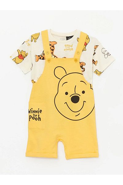 LC Waikiki Lcw Baby - Baby Boy Crew Neck T-Shirt and Salopette Set of 2