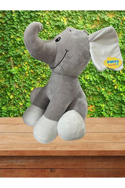 Sunman Puffy Friends Elefant Elephant - Cute Play and Sleep Background Elephant 35x30 cm