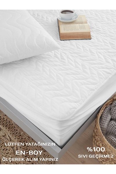 VESSİNOHOME Microfiber Quilted Mattresses Fitted Water Liquid Proof Single Double Mattress Pad Protective Sheet 11size