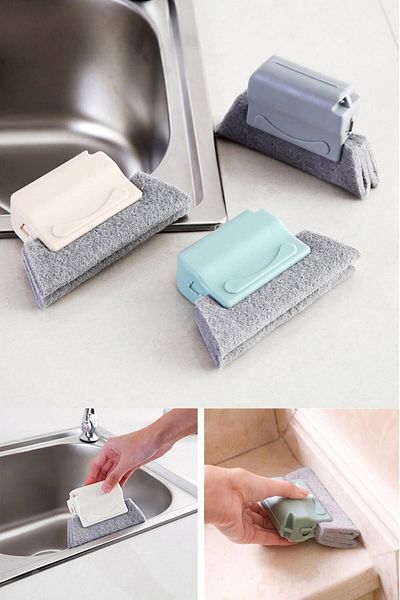 DecoTown Gray Window Louver Groove Edge Cleaning Door Sill Sweeping Brush