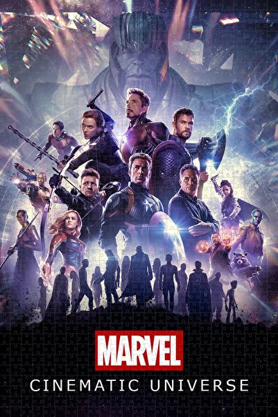 Jeronkarji Marvel Cinematic Universe - Sinematik Evreni Sürüm4 Film Posterinin 1000 Parça Puzzle Yapbozu