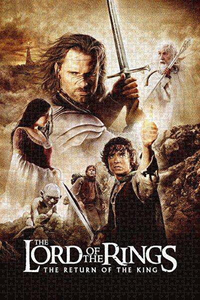 Jeronkarji The Lord of the Rings: The Return of the King (2003) Film Posterinin 1000 Parça Puzzle Yapbozu