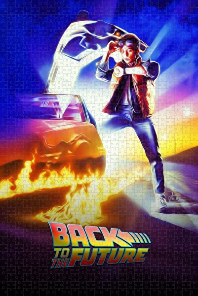 Jeronkarji Geleceğe Dönüş - Back to the Future (1985) Film Posterinin 1000 Parça Puzzle Yapbozu
