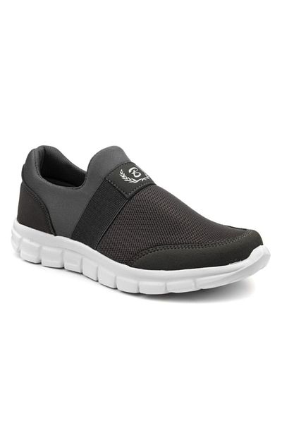BlackSea Γκρι - Unisex ελαφριά μαλακή σόλα χωρίς κορδόνια για καθημερινό περπάτημα