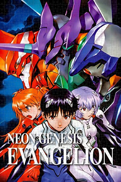 Jeronkarji Neon Genesis Evangelion Anime (1995) Film Posterinin 1000 Parça Pu...