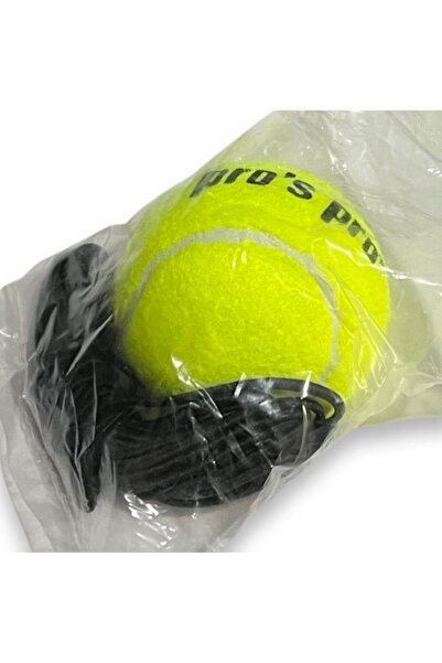 Pro's Pro Sarı Sarı Ipli Go & Back Antrenman Ve Eğitim Tenis Topu Antrenman Topu Tekli