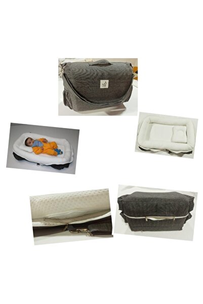 miraç tekstil Çantalı Taşınabilir Reflü Yatağı Anne Çantası