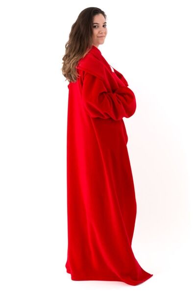 Hediyesepeti Giyilebilir Battaniye - Giyilebilen Kollu Polar Battaniye - Tek ...