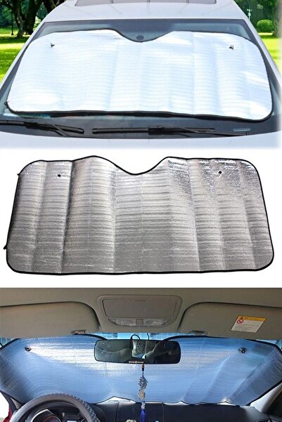 ÖzSima 130x60 cm din aluminiu, blocant de temperatură, parbriz auto, prelată ...