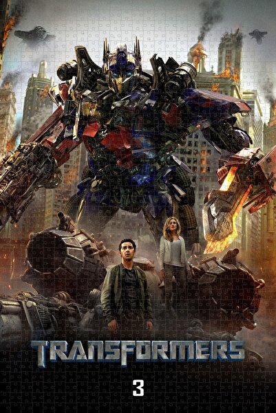 Jeronkarji Transformers: Ayın Karanlık Yüzü (2011) Film Posterinin 1000 Parça Puzzle Yapbozu