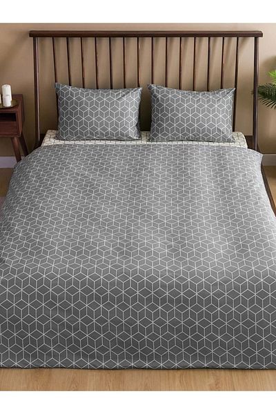 LC Waikiki Patterned Cotton Double Duvet Cover Set
