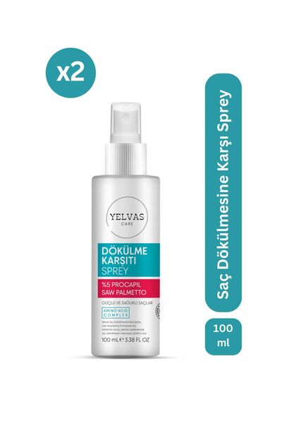 yelvas Procapil 5% Ve Saw Palmetto Saç Dökülmesine Karşı Güçlendirici Sprey (SERUM) 100 ml (2 ADET)