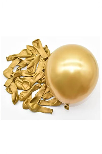 BİDOLUMUTLULUK 5 inç Krom Balonlar 10 Adet Parti Kutlama Eğlence