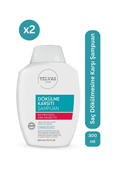 yelvas Procapil, Saw Palmetto, Biotin, Ginseng,caffein Şampuan 300 ml (2 ADET)