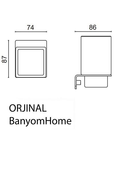 ÇELİK BANYO Δοχείο σαπουνιού από γυαλί από ανοξείδωτο ατσάλι Paris