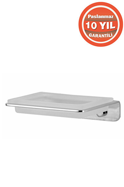 ÇELİK BANYO Paslanmaz Çelik Paris Montajlı Camlı Sabunluk