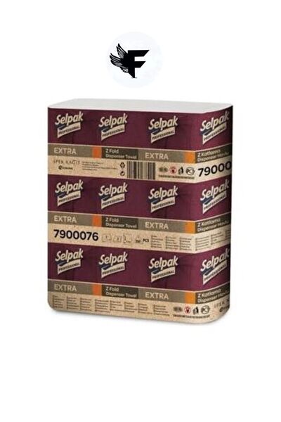 Selpak Professional 1st Quality Professional Extra Z Fold Dispenser Towel 200 Pieces 1 Pack 21.5x24 cm