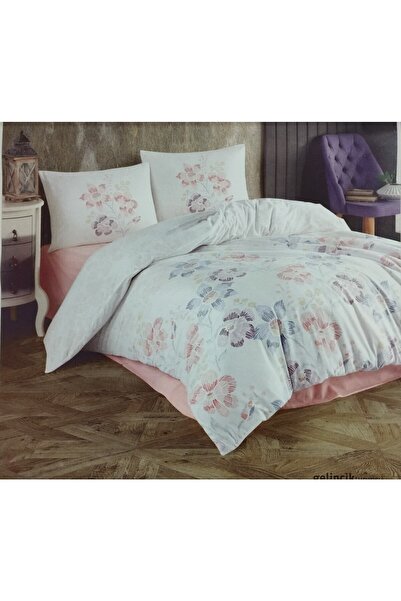 Alteks طقم غطاء لحاف كريستال مزدوج رانفورس ابن عرس السلمون