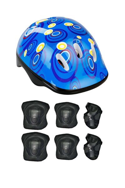 Fark Teknoloji Çocuk Kask,dizlik,dirseklik Ve Bileklik Set Bisiklet Scooter V...