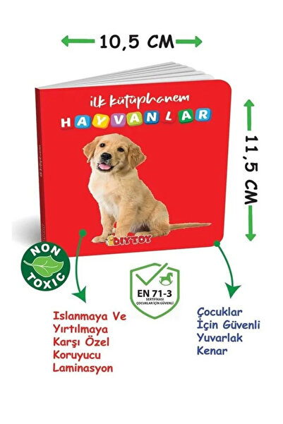 Open Toys 0-3 Yaş Eğitici Kitaplar Ilk Kütüphanem - Eğitim Seti