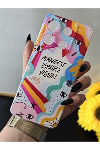 SUPER FRAME POCO X6 5G Uyumlu Baskılı Şeffaf Telefon Kılıfı