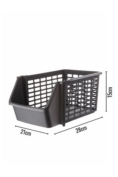NY HOME 2 Pieces Anthracite Under-Basin and Refrigerator Organizer