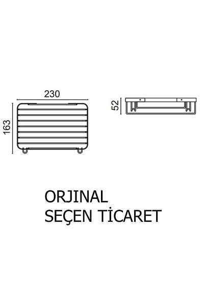 ÇELİK BANYO Suport pentru șampon din oțel inoxidabil Taci 1 bucată 23x15 cm Suport pentru burete de colț