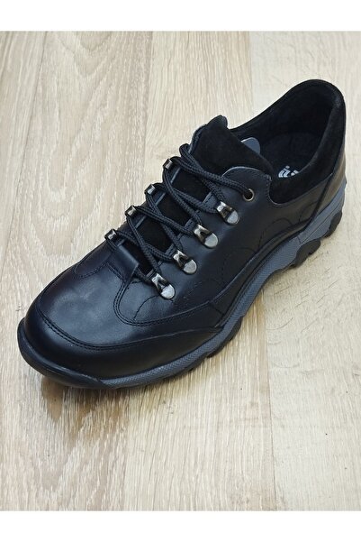 LİCCAS Berenni Men's Winter Shoes - Genuine Leather, Rubber and Threaded Sole...
