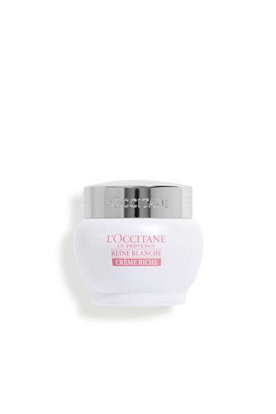 L'Occitane Reine Blanche Whitening Infusion Rich Cream - Intensive Consistency, Brightening Cream, 50ml