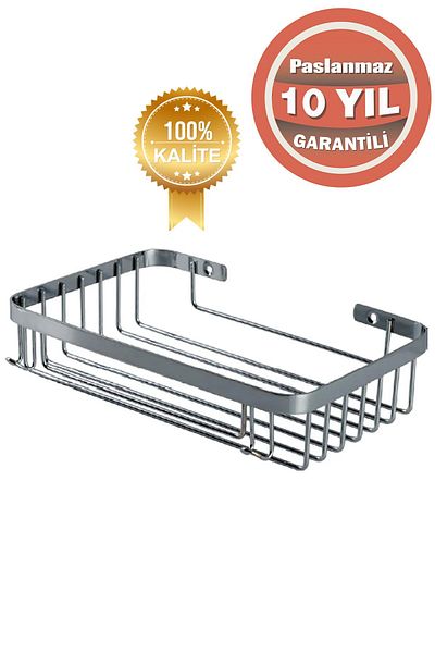 ÇELİK BANYO Suport pentru șampon din oțel inoxidabil Taci 1 bucată 23x15 cm Suport pentru burete de colț