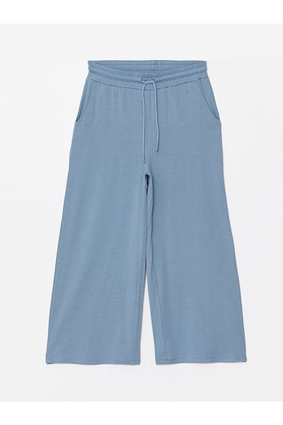 LC Waikiki Dámské Capri LCW – rovné, široké nohavice a elastický pas