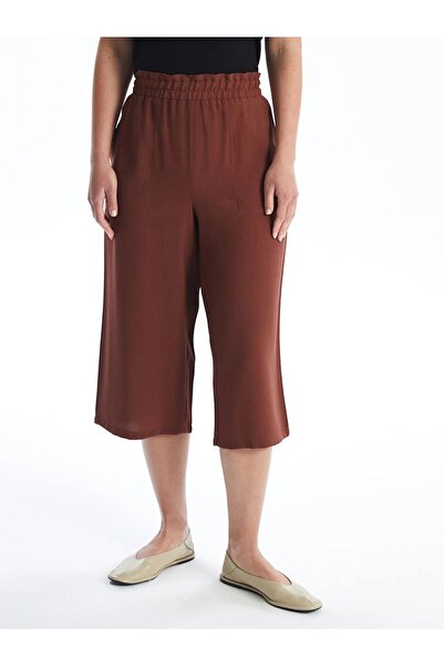 LC Waikiki LCWAIKIKI Classic - Women's Comfortable Fit Elastic Waist Capri