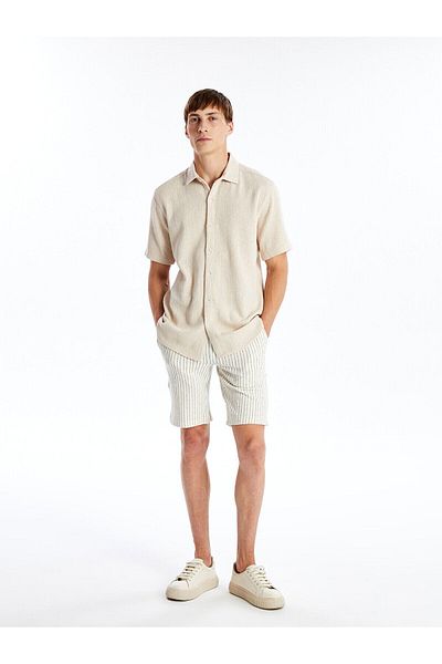 LC Waikiki Ανδρικό σορτς Standard Fit με ρίγες - LCW