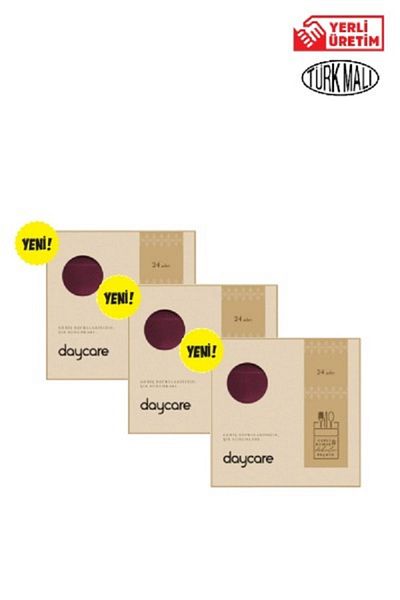 Daycare Textured Pocket Fabric Napkin 24 Pieces 3 Pieces Burgundy